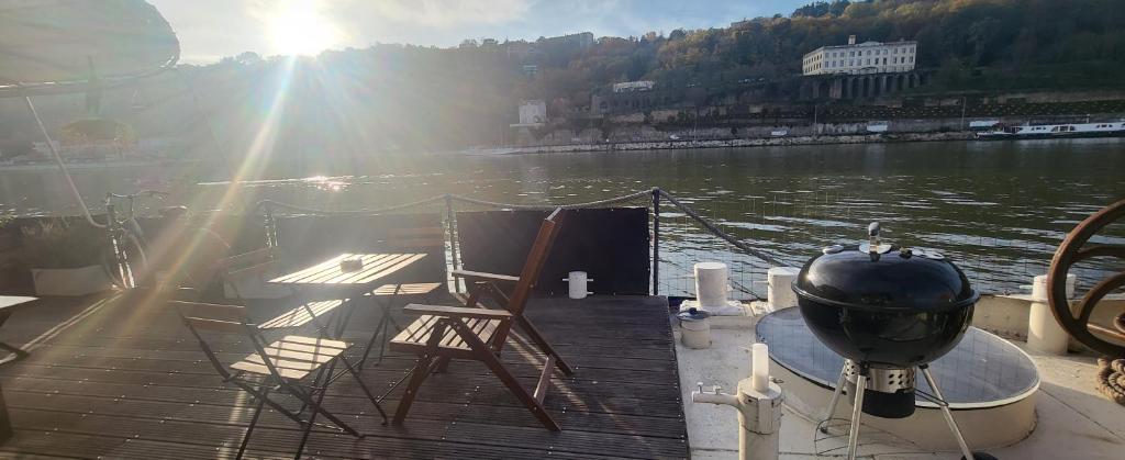 Appartement dans Peniche atypique et idyllique a Confluence nuit insolite Rhone Alpes Lyon 8